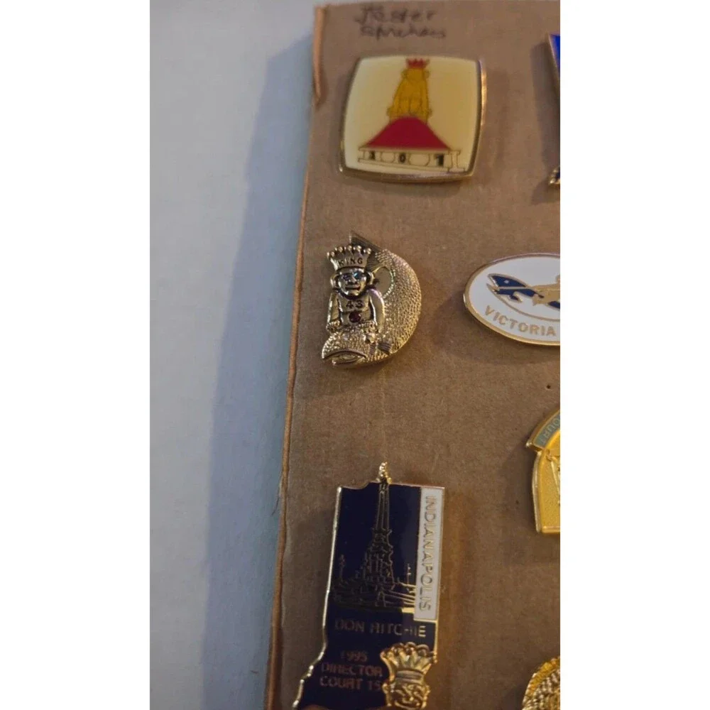 Vintage Royal Order of Jesters ROJ Pin Lot 11 Court Director Masonic Shriner
